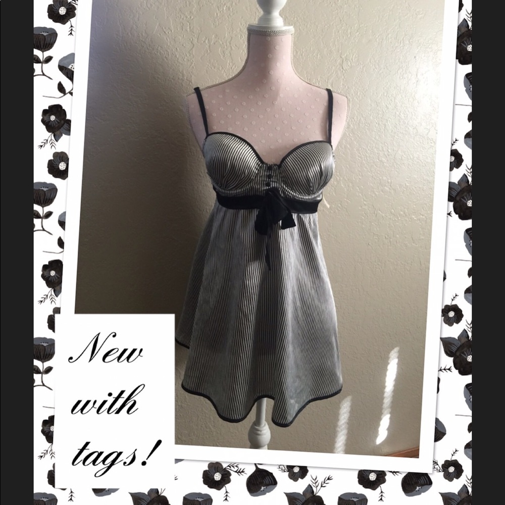 In Bloom black and white lingerie NEW with tags!!